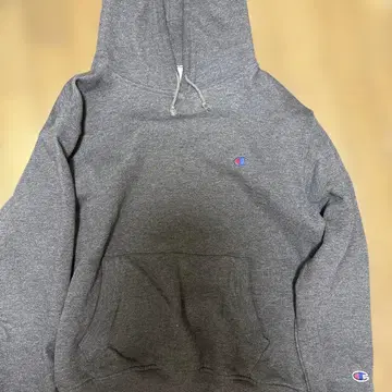 Champion 그레이 후드 부착 후드티