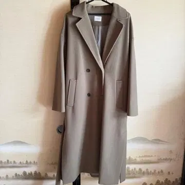 lowrysfarm 롱 코트 카키