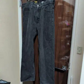 CRIMIE 블랙 스트레이트 데님