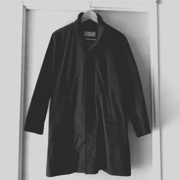 BACOS 남성용 스탠드 카라 코트 라이너 포함 블랙 S