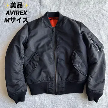 새상품급 AVIREX 아비렉스 MA-1 플라이트 자켓 블랙