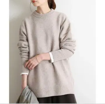 IENA AQUA 크루 풀오버 내추럴 20,900엔