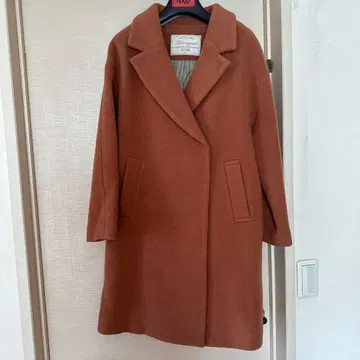 이에나 SLOBE IENA 오렌지 브라운 피 코트