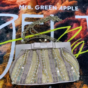 JUSGLITTY 펄 장식 파티 백