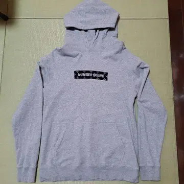 넘버나인 후드티 박스 로고