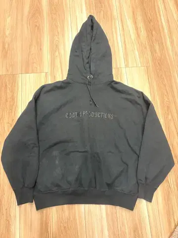 COOTIE PRODUCTIONS 후드 부착 후드티 블랙
