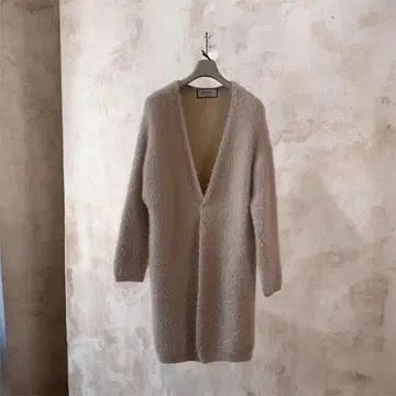 ROPE 베이지 복슬복슬 가운 가디건