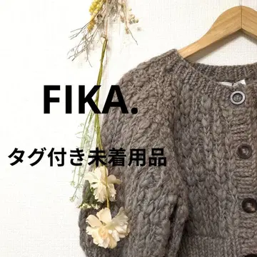 FIKA. 가디건 니트 숏 기장 모 100% 울 야마다야