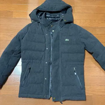 LACOSTE 블랙 다운 자켓 46