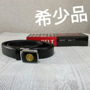 [ 레어템 ] 상자 포함 국화 문양 버클 벨트