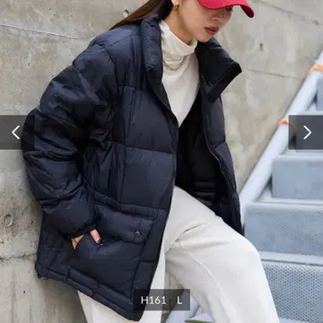 TAION 마운틴 패커블 볼륨 다운 자켓 블랙 L