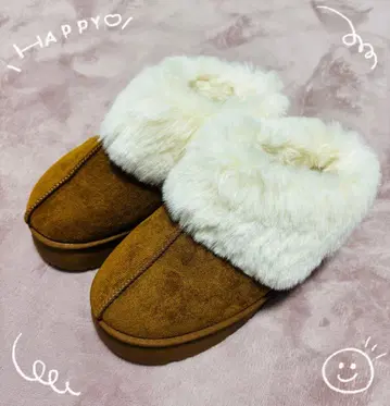 어그 부츠 브라운/화이트