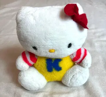 구 로고 헤이세이 레트로 Hello kitty 봉제 인형 레어 희귀