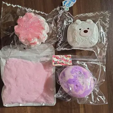 주물주물 스퀴즈 쫀득쫀득 보들보들 플로키 파우더 포함