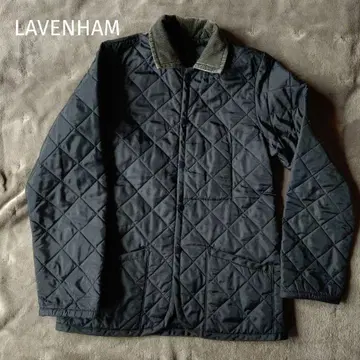 LAVENHAM 블랙 퀼팅 자켓