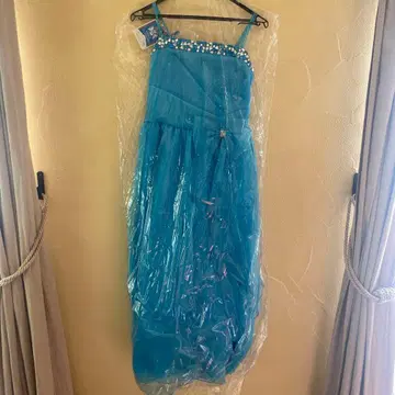 5월 1일까지 판매 [연주회 발표회] 스트랩 포함 파랑 블루 드레스