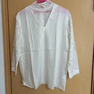 가마쿠라 셔츠 레이스 블라우스