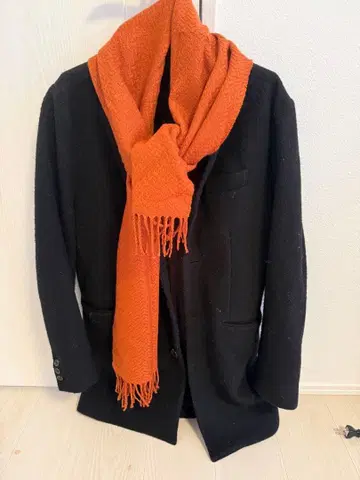 레트로 엔진 롱 코트 머플러