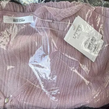 나이스 클랩 연보라 반팔 가디건