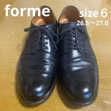 가죽 신발 블랙 forme 6사이즈 (26.5~27.0)