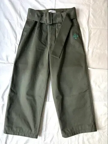 FACETASM BELTED BIG HEART PANTS