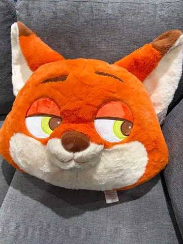 택 포함 새상품 주토피아 닉 특대형 쿠션 봉제 인형 디즈니 코스트코