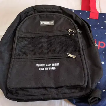 REPIPI ARMARIO 레피피알마리오 블랙 백팩(샵 봉투)