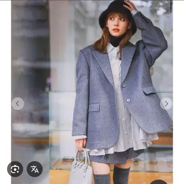 cocodeal 더블 페이스 트위드 오버 자켓