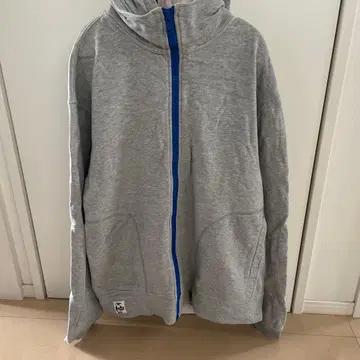 CHUMS 집업 후드티 그레이 M 속기모