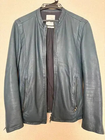 STUDIOUS 싱글 라이더 가죽 자켓