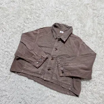 [ c7163 ] CEPO 세포 데님 자켓 브라운 긴팔