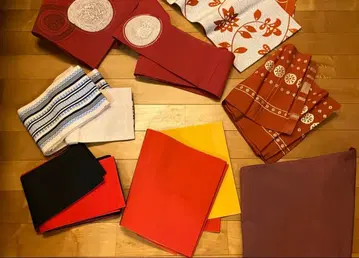 기모노 오비 세트 나고야 오비 반 오비 색상 패턴 풍부 리메이크에도