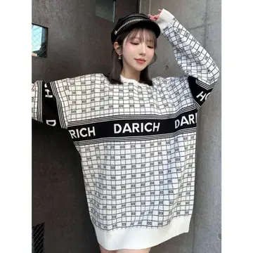 DARICH 체크 무늬 오버 사이즈 트레이닝복