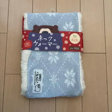 어린이용 넥워머 눈꽃 무늬