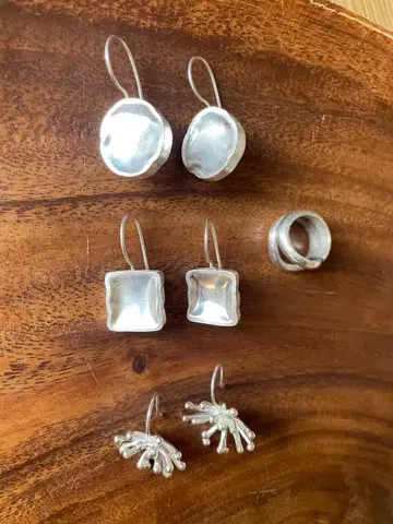 카렌 실버 귀걸이 반지 묶음 판매