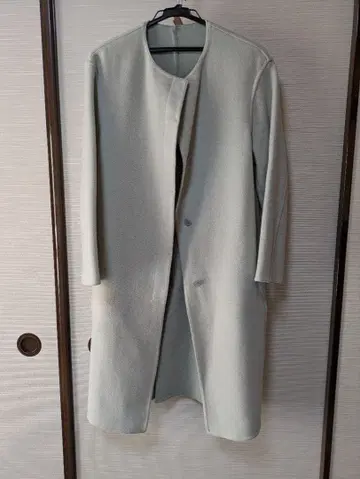 UNIQLO 더블 페이스 노카라 코트 새상품급 여성용 겨울 아우터