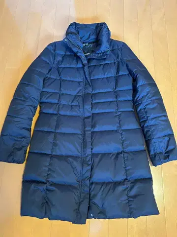 IND IV I 네이비 롱 다운 코트