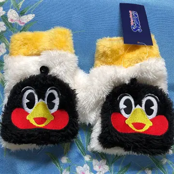 도쿄 야쿠르트 스왈로스 복슬복슬 츠바쿠로 장갑(미튼)