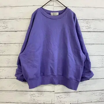 Mila Owen 보라색 맨투맨 오버 사이즈 상의 체형 커버