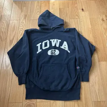Champion Iowa 리버스 위브 후드티 자수 택 90s usa 제작