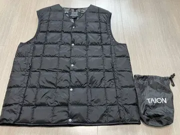 [ 새상품급 ] 타이온 다운 베스트 블랙 L 수납 봉투 포함