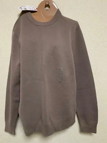 미사용 워셔블 스트레치 밀라노 리브 크루넥 스웨터 M 사이즈