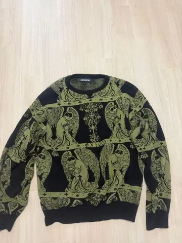 GX1000 엔젤 패턴 니트 스웨터 L