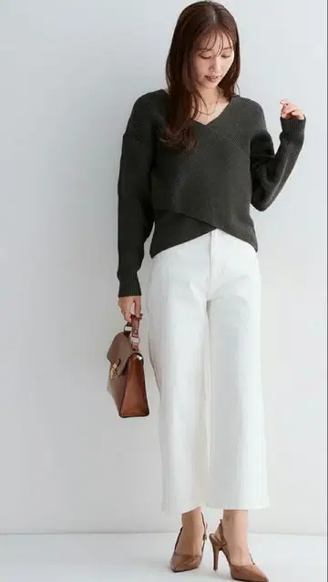 Petitjo 푸치조 화이트 데님 팬츠 P61 인심 64