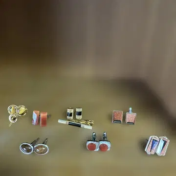 쇼와 레트로 커프스 넥타이핀 묶음 판매 남성 액세서리 빈티지