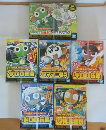 미개봉 새상품 개구리 중사 케로로 프라모델 컬렉션 6체 세트