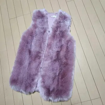 복슬복슬 퍼 베스트 몽실몽실 퍼 조끼 핑크 볼륨 퍼