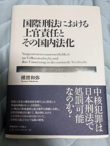 국제형법에서의 상관 책임과 그 국내법화