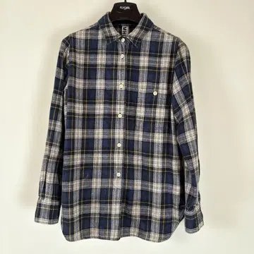 MHL. 엠에이치엘 플란넬 셔츠 긴팔 셔츠 네이비 계열