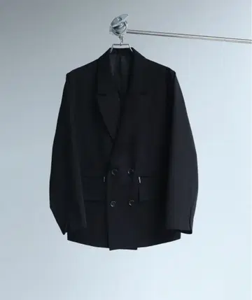 [ELLUV/엘르] 지퍼 기믹 더블 테일러드 자켓